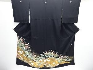 作家物　金彩松竹梅に群鶴模様留袖(比翼付き)